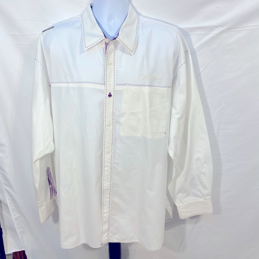 Men’s Akademiks Off white Button Down Shirt